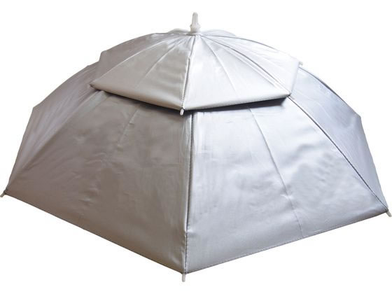 ●色：シルバー●サイズ（約）：直径７７ｃｍ・高さ２４ｃｍ、収納時（約）：直径６ｃｍ×長さ４９ｃｍ（１本あたり）●重さ（約）：２７０ｇ（１本あたり）●材質：傘生地／ポリエステル、骨／スチール●付属品：収