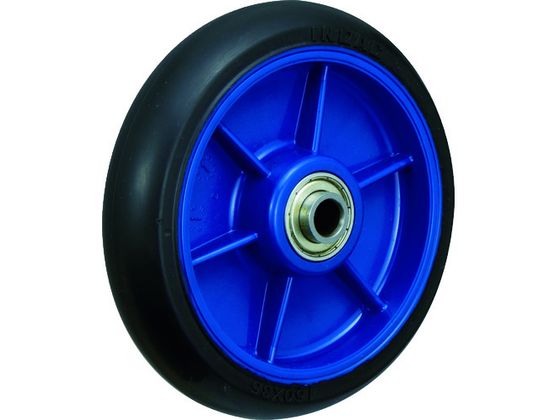 ●型番：LR-150W-BK-20●許容荷重（daN）：196 ●許容荷重（kgf）：200 ●車輪径D（mm）：150 ●車輪幅（mm）：35 ●ボス幅B（mm）：55 ●軸径d（mm）：20 ●色
