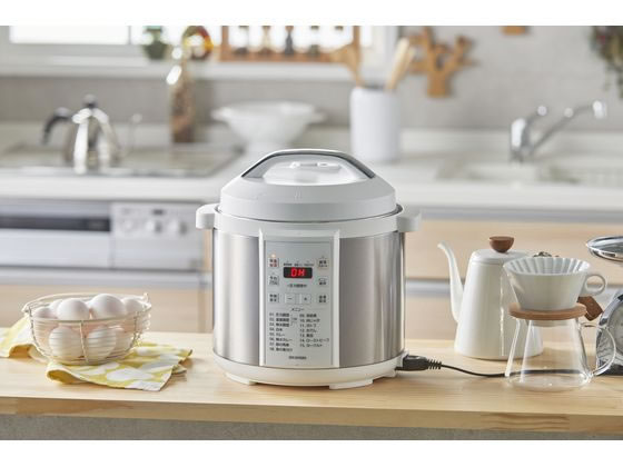 IRIS OHYAMA アイリスオーヤマ キッチン家電 電気圧力鍋 3.0L ホワイト