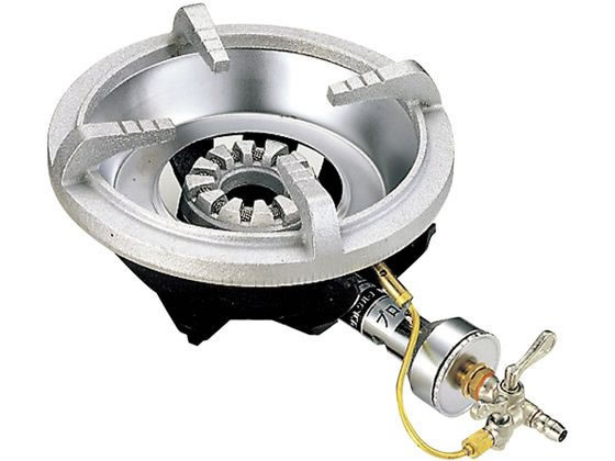 ●外寸：２４０×３６５×Ｈ１４０ｍｍ●重量：５．６７ｋｇ●消費電力：ガス消費量（ｋＷ／ｈ）／５．８●ガス接続：３分口（直径９．５ｍｍ）●バーナー数：１重●寸胴鍋の使用範囲：最大２４ｃｍまで●パイロット