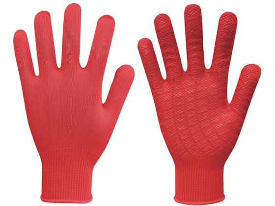 ●型番：777-S-RED●色：レッド ●サイズ：S ●厚さ（mm）：1 ●全長（cm）：19．5 ●手のひら周り（cm）：17．0 ●中指長さ（cm）：7．0●15ゲージ編●繊維部：ナイロン100％