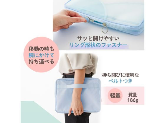 プラス Pasty PCケース ブルー(13インチ) 98663 FL-230CA 通販