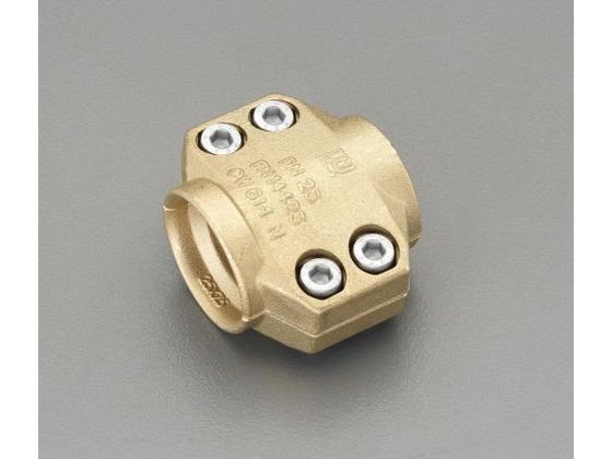 ●材質：真鍮●使用温度：飽和蒸気：２１０℃以下、水：１２０℃以下●最高使用圧力：１．８ＭＰａ（１８ｋｇｆ／ｃｍ２）●適合ホース内径：２５ｍｍ●サイズ（Ｗ×Ｈ）：７７×６５ｍｍ●重量：約７４２ｇ●付属品