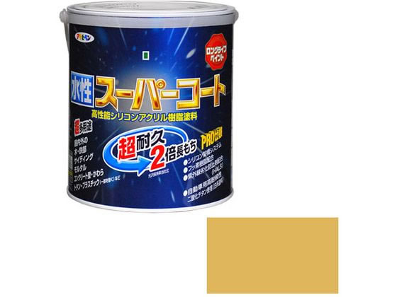まとめ買い アサヒペン ペンキ 水性スーパーコート 水性多用途 ブリックレッド 1.6L 〔3缶セット〕 アサヒペン ペンキ 水性スーパーコート 水性多用途 水色 0.7L