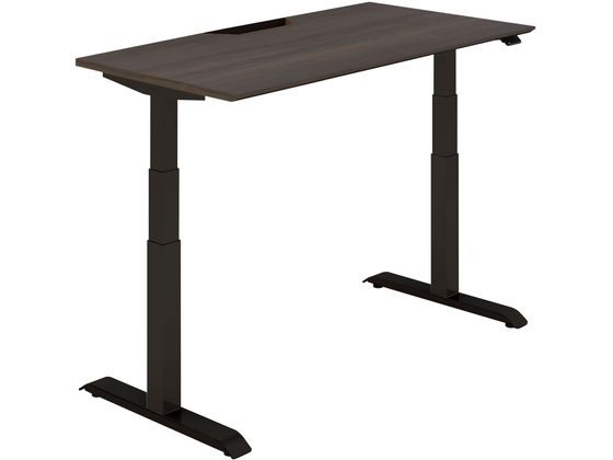 ●品番：ＤＳＥ−ＬＳＦ１４０７Ｂ−６ＡＧ８３●外寸法／幅１３５０×奥行６７５×高さ６３０〜１２９０ｍｍ●下肢空間寸法／幅１１８５ｍｍ●天板厚さ／２５ｍｍ●材質／天板：（表面材）メラミン化粧板（エッジ）