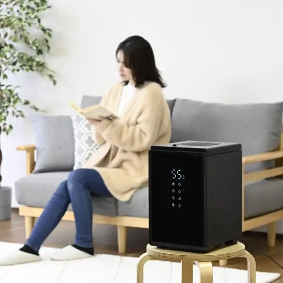 YAMAZEN キューブ型スチーム加湿器 ブラック KSF-S34-B 通販