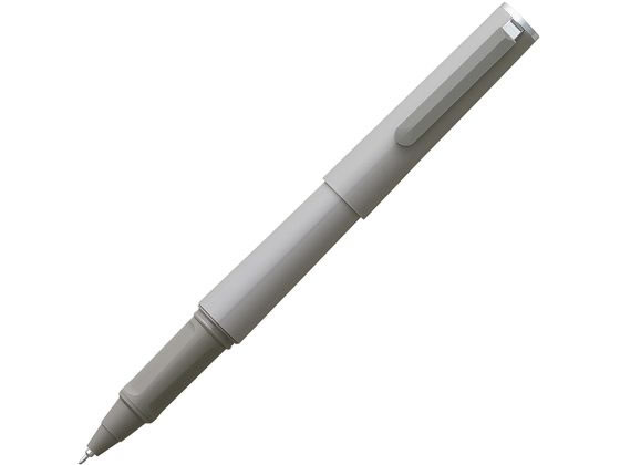 ●インク：ゲルインク０．５ｍｍ●インク色：ブラック ●蓋・胴・クリップ：再生ＰＣ樹脂 大先：ＡＳ樹脂 ●色：グレー ●方式：キャップ式●ペン先回転機能 ●ナチュラルフィットグリップ ●※交換用レフィー