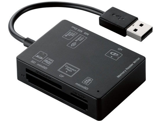 ●インターフェイス：ＵＳＢ２．０●最大転送速度：ＵＳＢ２．０ハイスピード／４８０Ｍｂｐｓ（理論値）●コネクタ形状：ＵＳＢ［Ａ］（オス）×１●スロット数：５●対応メディア（ＳＤメモリカード）：ＳＤ（Ｈｉ