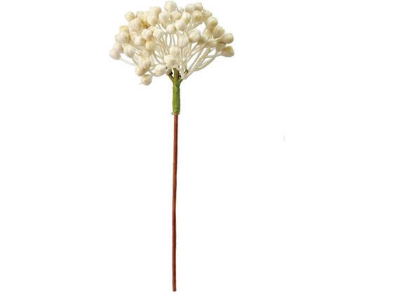 ●サイズ：実房Φ８×Ｌ２１ｃｍ●材質：ポリエチレン、ステム、紙・ワイヤー●注文単位：１束（３本）●注意事項：造花の実物はどうしてもいくらか実落ちしてしまいます。発泡スチロールのような素材のため、一部ペ