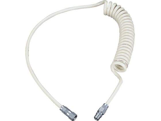 ●型番：UCH-5NG●コイル径（mm）：42 ●使用範囲（m）：4 ●色：ネオグレー ●全長（mm）：1000 ●ホース内径×外径（mm）：5×8 ●コイル長（mm）：400 ●使用流体：空気 ●寸