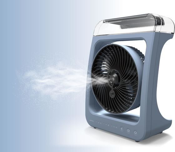トップランド コードレスミストFAN ブルーグレー SF-DFM10 BG トップランド 卓上扇風機 コードレスミストFAN ブルーグレー