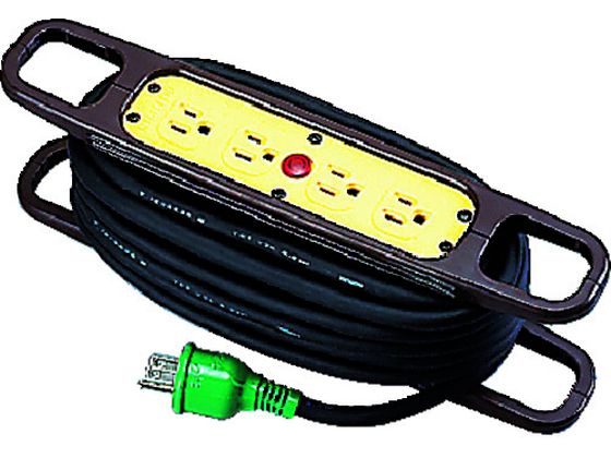 日動 ハンドリール 100V 3芯×10m 黒 アース付 HR-E104-B | Forestway