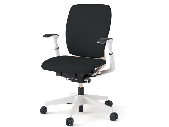 ●品番：KF-437DL-WWT1●外寸法：幅６４０×奥行５８５×高さ９１０ｍｍ●座面高さ：４２０〜５３５ｍｍ●座面寸法：幅４３０×奥行４８５ｍｍ●材質：背／（張り地）ビニールレザー（中身）ポリエステ
