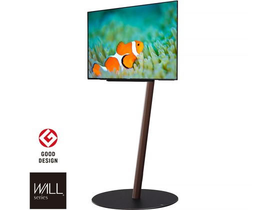【メーカー公式ショップ】 WALLスタンド A2 ウォールナット ロータイプ フラットベース テレビ台