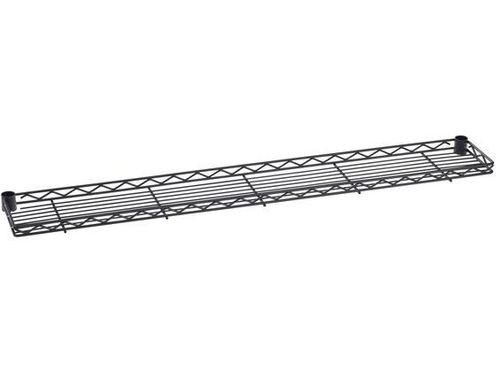 ●色：ブラック●商品サイズ：幅 ６００×奥行 １８０×高さ ４０ｍｍ●材質：スチール（エポキシコーティング仕上げ）、テーパードスリーブ：ＡＢＳ樹脂●商品重量：１５００ｇ●耐荷重：２０ｋｇ／棚１段 垂直
