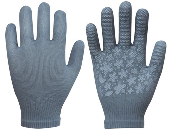 ●型番：779-GRY●色：グレー ●サイズ：フリー ●厚さ（mm）：1 ●全長（cm）：18．5 ●手のひら周り（cm）：18．0 ●中指長さ（cm）：6．5●15ゲージ編●繊維部：ナイロン、ポリウ