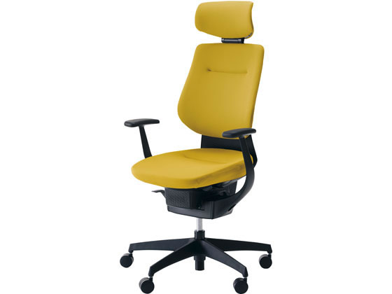 ●品番：CR-G3205E6G41S-WN●クッションタイプ●ヘッドレスト付●肘タイプ：Ｔ型肘●脚タイプ：樹脂脚●外寸法：幅６８５×奥行６００〜７１０×高さ１１６０〜１２５０ｍｍ●座面寸法：幅４８０×