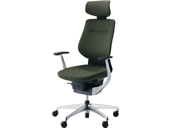 ●品番：CR-GA3245E6G4Q6-VN●クッションタイプ●ヘッドレスト付●肘タイプ：アルミ肘●脚タイプ：アルミ脚●外寸法：幅６８５×奥行６００〜７１０×高さ１１６０〜１２５０ｍｍ●座面寸法：幅４