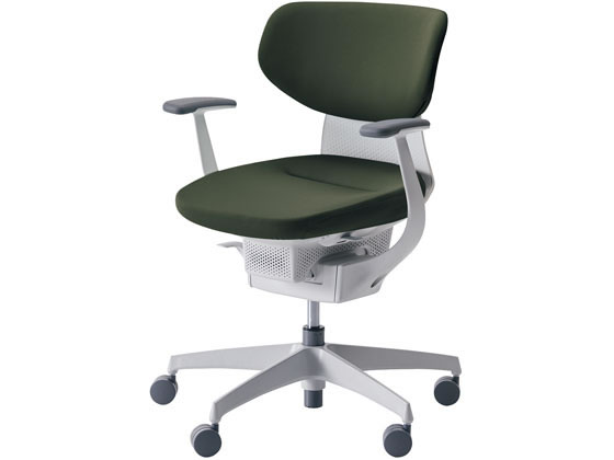 ●品番：CR-GW3201E1G4Q6-WN●クッションタイプ●ラテラルタイプ●肘タイプ：Ｔ型肘●脚タイプ：樹脂脚●外寸法：幅６８５×奥行５８０〜６４０×高さ８３０〜９２０ｍｍ●座面寸法：幅４８０×奥