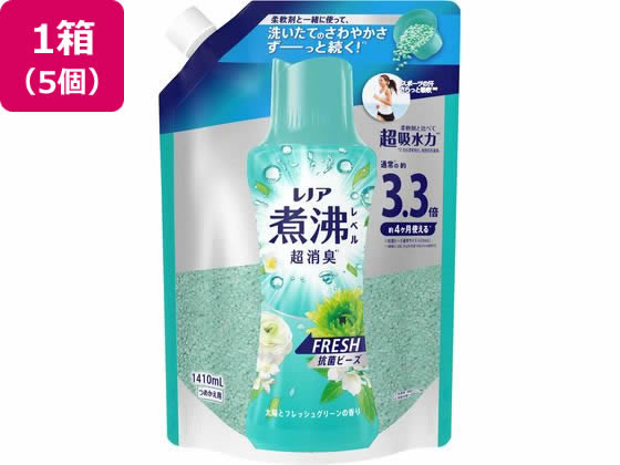 P&G レノア消臭抗菌ビーズグリーン 替 超特大 1410ml×5個 通販