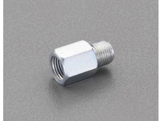 ●ねじサイズ：Ｇ（ＰＦ）１／８"（オス）×Ｍ１０Ｐ１．０（メス）●オス側内径：５ｍｍ●全長：２３ｍｍ●六角対辺：１３ｍｍ●材質：スチール（亜鉛メッキ）●重量：１２ｇ