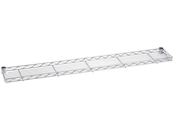 ●色：クローム●商品サイズ：幅 １２００×奥行 １８０×高さ ４０ｍｍ●材質：スチール（クロームメッキ、クリアコーティング仕上げ）、テーパードスリーブ：ＡＢＳ樹脂●商品重量：２６５０ｇ●耐荷重：２０ｋ