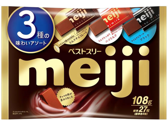 明治 ベストスリー袋 3種のチョコレートアソート 108g 通販