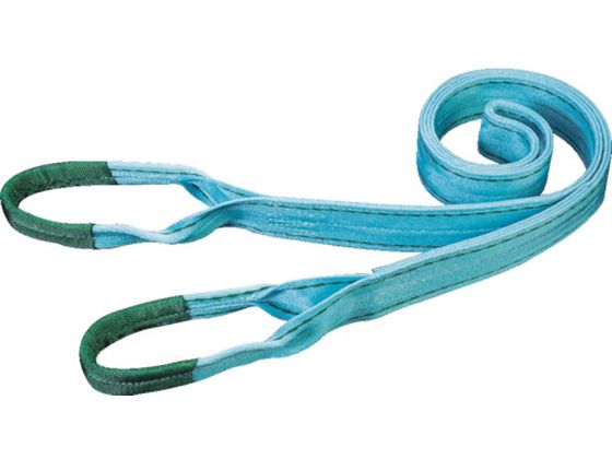 ●型番：PE0500100●最大使用荷重（t）：1．6 ●全長（m）：1 ●ベルト寸法（mm）幅×厚さ：50×9．0 ●JIS3等級：○ ●縫製部長さ（mm）：200 ●アイ部幅（mm）：30 ●アイ