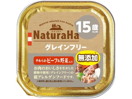 ●原材料：肉類（ビーフ、ポーク、チキン）、野菜類（ニンジン、エンドウマメ、パプリカ）、いも類（ポテト）、食物繊維、藻類、油脂類、グルコサミン、ビタミン類、ミネラル類●保証成分：たん白質６．５％以上、脂