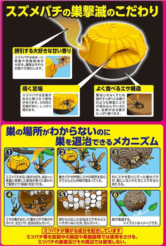 アース製薬 アースガーデン スズメバチの巣撃滅 駆除エサタイプ
