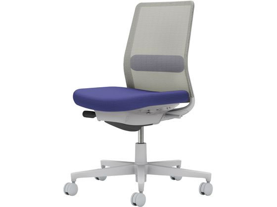 コクヨ モネット 肘なし 背座別色 ディープパープル／ライトグレー 肘なし メッシュチェア オフィスチェ オフィスチェア コクヨ モネット 背メッシュ 背座別色 座色選択 肘なし