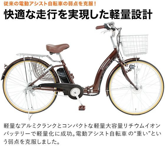 21Technology 電動アシスト自転車 DA243 アイボリー 通販【フォレスト