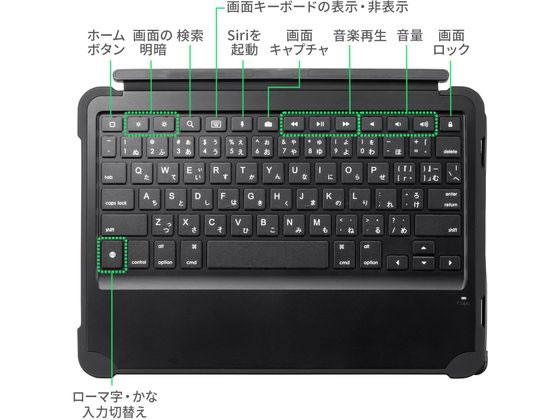 サンワサプライ iPad 第10世代専用ケース付きキーボード SKB