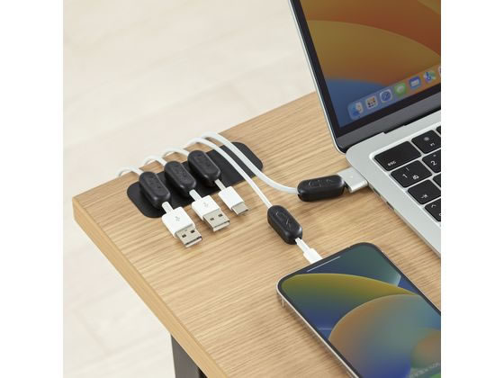 サンワサプライ マグネットケーブルホルダー ブラック CA-515BK 通販