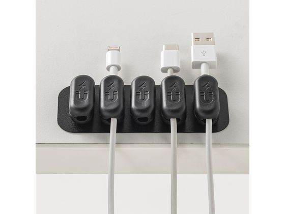 未使用　ケーブルホルダー 6個　ブラック 未使用 ケーブルホルダー 6個 ブラック 未使用 ケーブルホルダー 6個