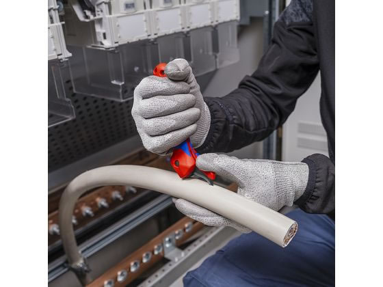 エスコ 電工ストリッピングナイフ(ラチェット式) 146mm EA589DM-26