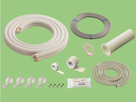 関東器材 配管セット 2分3分フルセット 3m 4巻 HS23-30FL-K 通販  