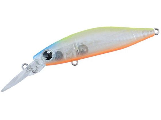 ※商品画像は参考イメージです。サイズ：７３ｍｍ 自重：１１．７ｇ タイプ：シンキング 潜行レンジ：ＭＡＸ３ｍ フック仕様：♯６●ベイエリアゲームに最適なコンパクトＤＲミノー。●Ｍａｘ３ｍ越えの潜行能力