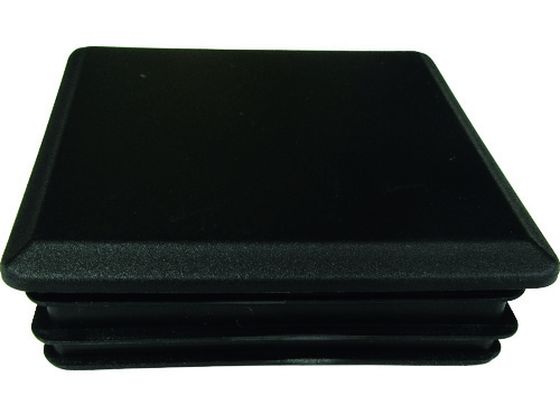 ●型番：AC319K2●入数：2個●寸法（mm）A：75×75 ●寸法（mm）B：7．5 ●縦（mm）：75 ●横（mm）：75 ●厚さ（mm）：7．5 ●適用パイプ：角75用 ●色：ブラック●樹脂