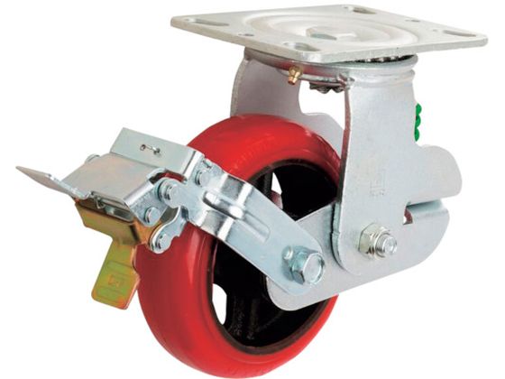 ●型番：KTU-150WJS-GS●設定荷重（daN）：303．8 ●設定荷重（kgf）：310 ●車輪径D（mm）：150 ●車輪幅（mm）：48 ●取付高H（mm）：200 ●取付座A（mm）：1