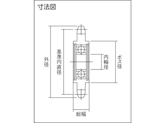カタヤマ ステンレスアイドラースプロケット60 SUSID60C11D12【通販