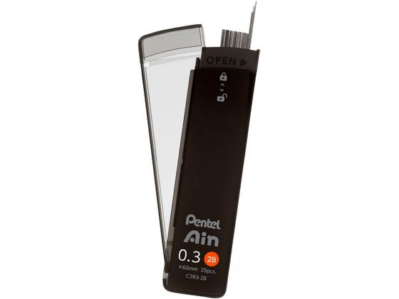ぺんてる シャープペン替芯 Ain 0.3mm 2B 10個 C283-2B 通販