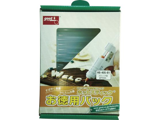 ●型番：HB-40S-B1●入数：72本●色：透明 ●径（mm）：約7 ●長さ（mm）：100 ●軟化点（℃）：84 ●箱入数（本）：約72●ガンタイプ ●1液性●EVA系（エチレン酢酸ビニル共重合体