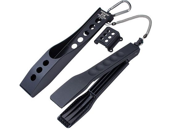 ※商品画像は参考イメージです。ホルスター全長：２２ｃｍ 重量：１８０ｇ カラー：ブラック●アジ・アオリイカ・タチウオ・メバル等のソルトウォーターフィッシングで、手を汚したり傷つけたりせずに安全・スピー