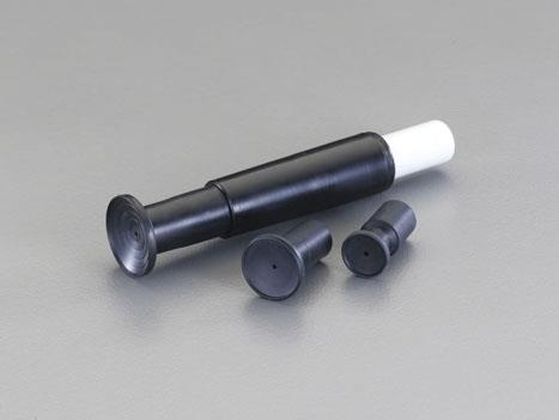 ●材質：本体：プラスチック 吸着パッド：特殊ゴム●吸着パッドサイズ：φ１９、φ２４、φ３０ｍｍ●最大荷重：φ９ｍｍ：４５５ｇ φ２４ｍｍ：８２４ｇ φ３０ｍｍ：１３０７ｇ●吸盤装着時サイズ：１５０ｍｍ
