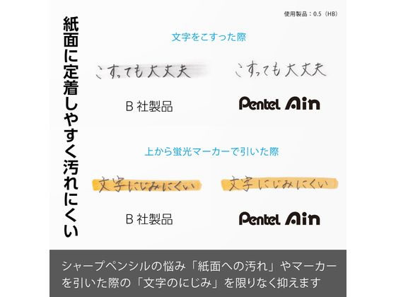 ぺんてる シャープペン替芯 Ain 0.9mm HB 10個 C289-HB 通販