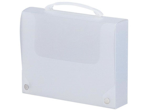 ●色：乳白●サイズ：Ａ４●外寸法：縦２６１×横３４０×厚さ７０ｍｍ●材質：本体／ポリプロピレン、グリップ／ＡＢＳ樹脂・ＥＶＡ（オレフィン系樹脂）●耐荷重：３ｋｇ