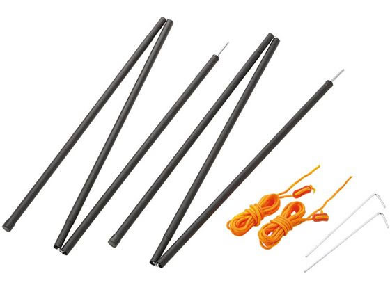 ●製品サイズ：φ１６ｍｍ×１６００ｍｍ●収納サイズ：１６×１６×１６００●重量：８５０ｇ●材質 ポール：鉄（粉体塗装）、ペグ：鉄（亜鉛めっき）、ロープ（ポリプロピレン）●セット内容：スチールボールφ１