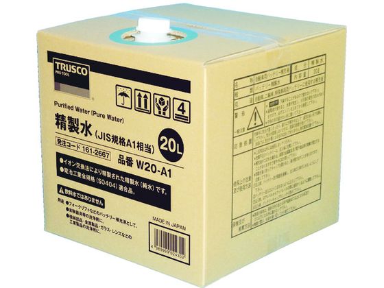 ●型番：W20-A1●入数：1個●容量（L）：20 ●使用温度範囲（℃）：0〜100℃●使用温度範囲：0〜100℃ ●内容器：ポリエチレン（PE） ●口径：φ32mm●イオン交換水（100％）●専用コ
