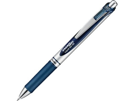 ぺんてる エナージェル ノック式 シルバー軸 0.7mm ブルー
